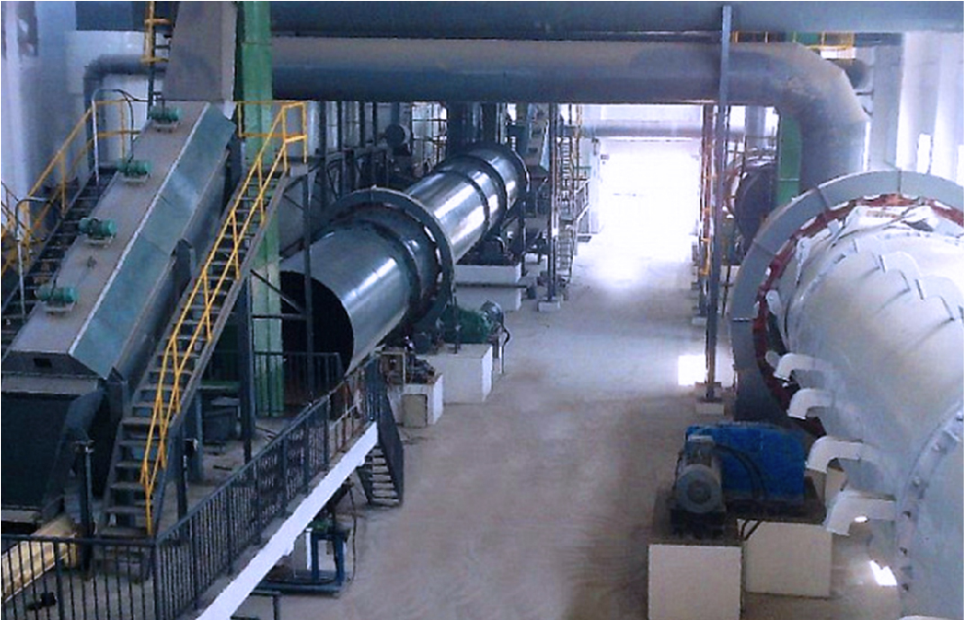 How is blended fertilizer produced?